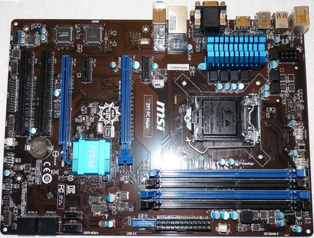 Alt view image 3 of 7 - MSI Z97 PC Mate LGA 1150 Intel Z97 HDMI SATA 6Gb/s USB 3.0 ATX Motherboard OEM PACKING NO ACCESSORIES