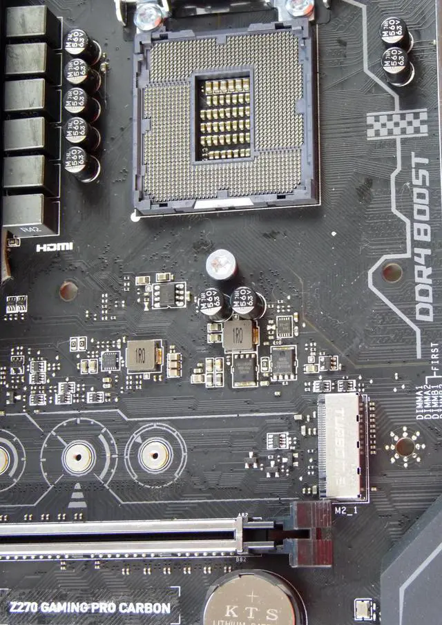 Alt view image 9 of 12 - MSI Performance Gaming Intel Z270 DDR4 HDMI USB 3 SLI ATX Motherboard