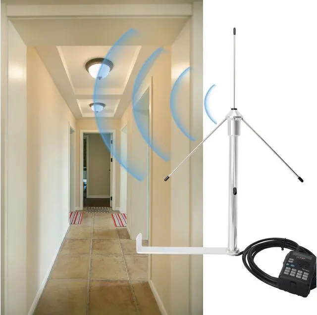 Alt view image 5 of 7 - HYS 433Mhz 3dbi Omni Antenna 50 Ohm GSM Aerial W/3M(9.8ft) RG58 Coaxial Cable SMA Male and Mounting Bracket