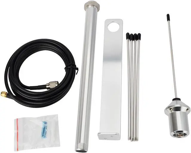 Alt view image 3 of 7 - HYS 433Mhz 3dbi Omni Antenna 50 Ohm GSM Aerial W/3M(9.8ft) RG58 Coaxial Cable SMA Male and Mounting Bracket