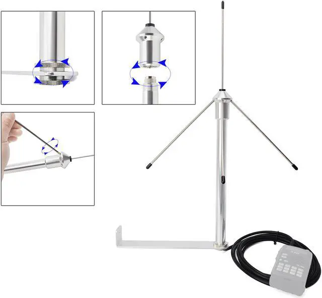 Alt view image 4 of 7 - HYS 433Mhz 3dbi Omni Antenna 50 Ohm GSM Aerial W/3M(9.8ft) RG58 Coaxial Cable SMA Male and Mounting Bracket