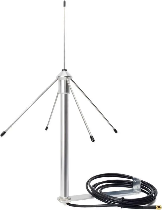 Main image of HYS 433Mhz 3dbi Omni Antenna 50 Ohm GSM Aerial W/3M(9.8ft) RG58 Coaxial Cable SMA Male and Mounting Bracket