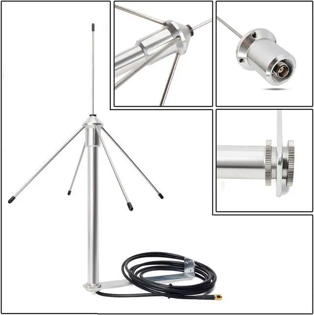 Alt view image 6 of 7 - HYS 433Mhz 3dbi Omni Antenna 50 Ohm GSM Aerial W/3M(9.8ft) RG58 Coaxial Cable SMA Male and Mounting Bracket