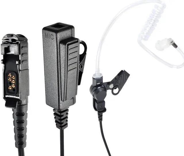 Alt view image 4 of 6 - Security Air Acoustic Tube Earpiece Headset PTT for Motorola TETRA MTP3100 MTP3200 MTP3250 MTP3150 DEP550 Walkie Talkie