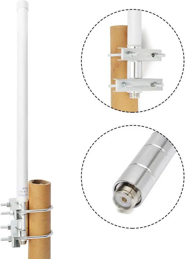 Main image of HYS Dual Band 144/430MHz Antenna VHF/UHF SO239  Antenna with Mounting Bracket  For Amateur Car Mobile Radio