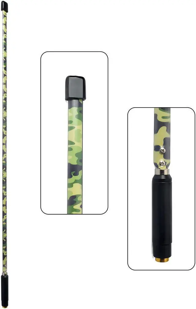 Alt view image 4 of 5 - HYS CS Tactical SMA Male Antenna Dual Band VHF UHF  Foldable  Camouflage  Antenna for  YAESU PUXING  TYT Walkie Talkie