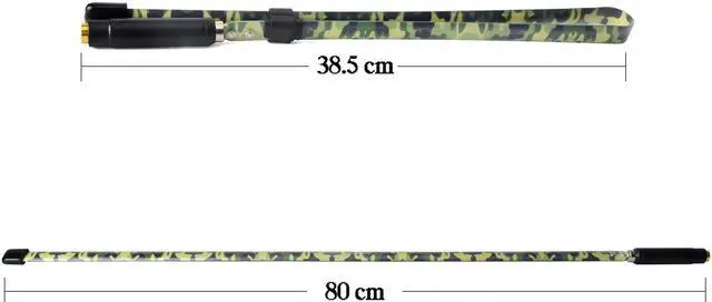 Alt view image 5 of 5 - HYS CS Tactical SMA Male Antenna Dual Band VHF UHF  Foldable  Camouflage  Antenna for  YAESU PUXING  TYT Walkie Talkie