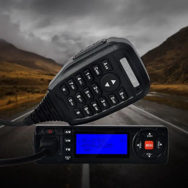 Alt view image 7 of 7 - HYS 15W Dual Band VHF/UHF Car Mobile Radio FM Transceiver 136-174/400-490MHz FM Transceiver Amateur Ham Radio with USB Cable