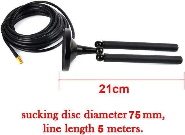 Alt view image 6 of 6 - HYS VHF UHF Dual Band Antenna Magnetic Mount Antenna with SMA-Female RG58 Coaxial Cable for Kenwood Linton BAOFENG UV5R