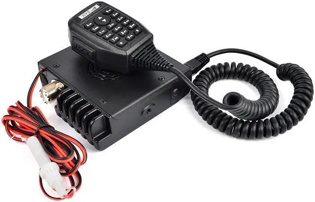 Alt view image 2 of 7 - HYS 15W Dual Band VHF/UHF Car Mobile Radio FM Transceiver 136-174/400-490MHz FM Transceiver Amateur Ham Radio with USB Cable