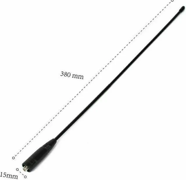 Alt view image 2 of 7 - VHF/UHF 144/430Mhz Antenna Dual Band SMA Female  Antenna with Battery Case For Baofeng UV5R