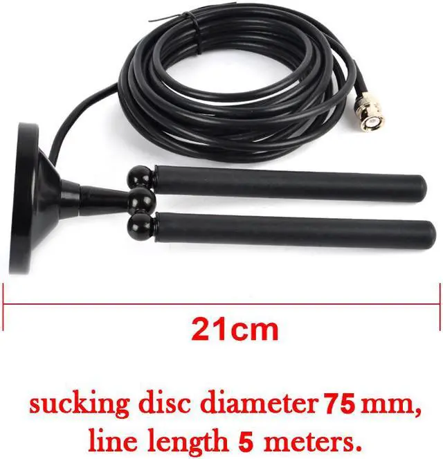 Alt view image 2 of 6 - HYS 3dBi 433Mhz Antenna BNC Male Connector Magnetic Base Antenna with 5M(16Ft)/RG-58 for 433Mhz Handheld Ham Radio/Device