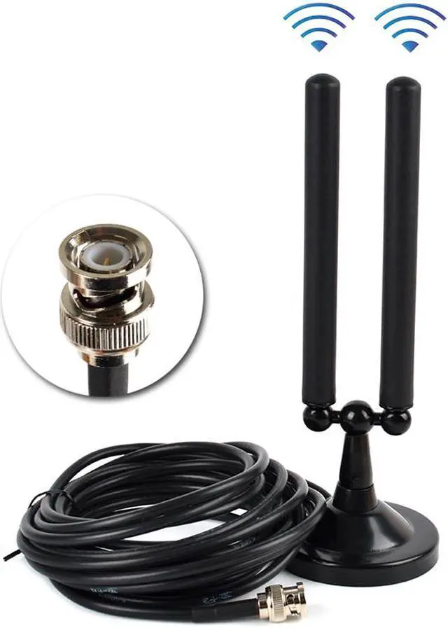 Alt view image 5 of 6 - HYS 3dBi 433Mhz Antenna BNC Male Connector Magnetic Base Antenna with 5M(16Ft)/RG-58 for 433Mhz Handheld Ham Radio/Device