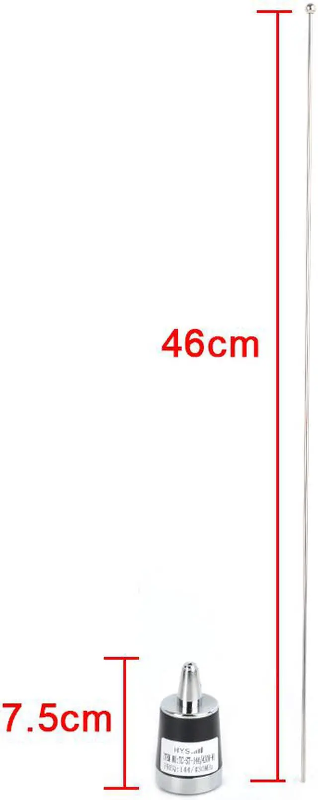 Alt view image 3 of 6 - Dual Band NMO Antenna VHF/UHF 144/430MHz 100W Antenna For Yaesu Kenwood Icom Car Mobile Radio Ham Radio