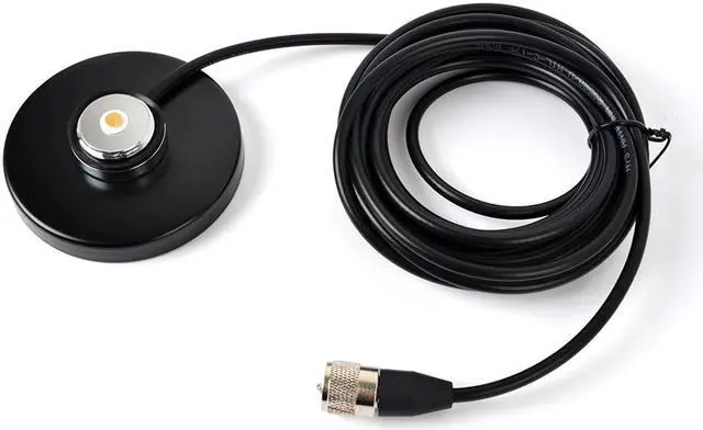 Main image of HYS 90mm NMO Mount Magnetic Base with RG58 Coaxial Cable for Car Bus Taxi Mobile Radio Antenna