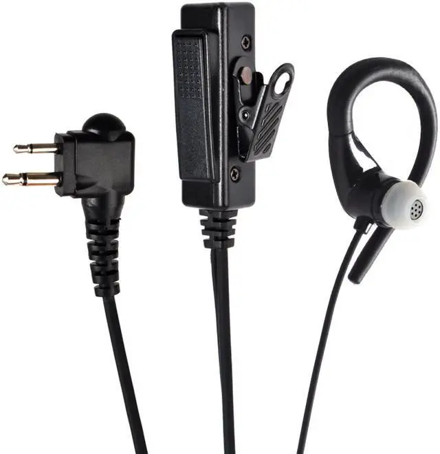 Main image of HYS 2 Pin C Shape Earpiece PTT Mic Headset Headphone for Motorola Handheld Radio CLS1110 CLS1410 CLS1413 CP200 CP040
