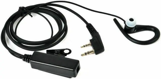 Alt view image 6 of 6 - HYS C Shape Earpiece Walkie Talkie Earphone Headset For Baofeng Kenwood TYT Radio