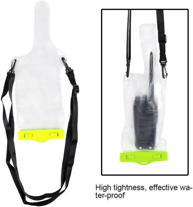 Alt view image 2 of 6 - Walkie Talkie case Waterproof Bag with Strap for Motorola Kenwood Icom Yaesu Vertex Standard Baofeng Wouxun Puxing Midland