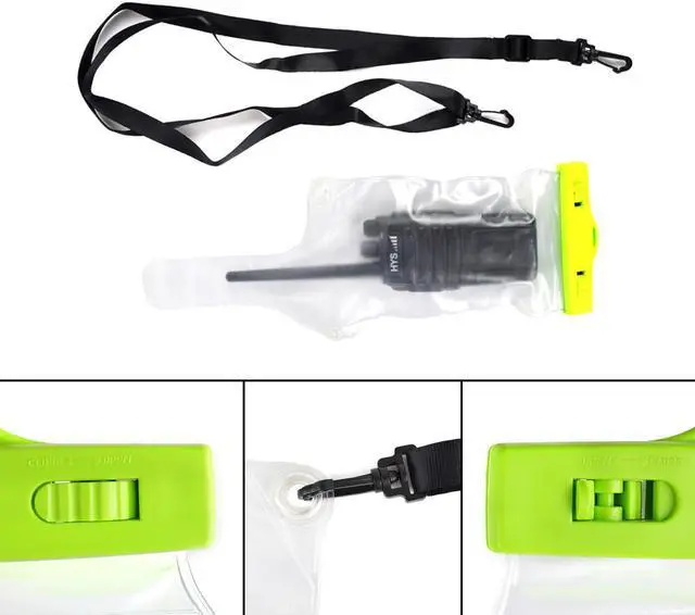 Alt view image 5 of 6 - Walkie Talkie case Waterproof Bag with Strap for Motorola Kenwood Icom Yaesu Vertex Standard Baofeng Wouxun Puxing Midland