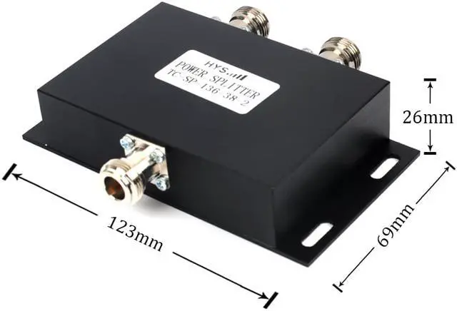 Alt view image 4 of 6 - Two Way VHF Antenna 136-174MHz Power Splitter Two Way Radio Repeater Power Diveder