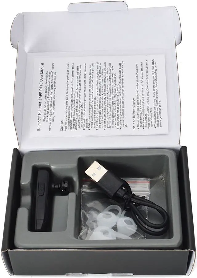 Alt view image 6 of 7 - Wireless Bluetooth Speaker Mic Shoulder Microphone With Wireless Bluetooth Earpiece Headset Earpiece for Android Zello KODIAK