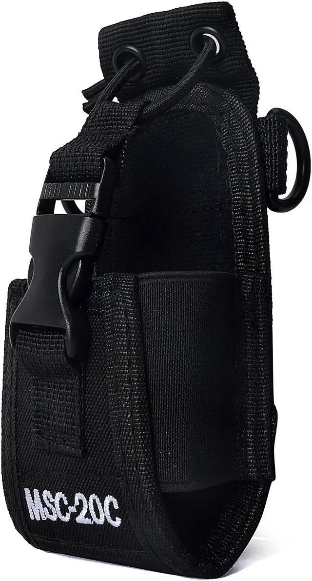 Alt view image 6 of 7 - Universal Walkie Talkie Bag Pouch with Adjustable Shoulder Strap Portable Radio Holder Case Multi-Function for Kenwood Motorola