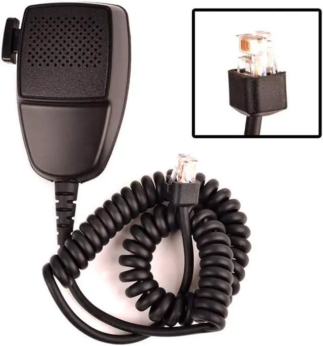 Main image of HYS Compact RJ45 8-Pin Speaker Mic Microphone Handheld Speaker with Kevlar Reinforced Cable for Motorola Radio M140 CM160 CM200