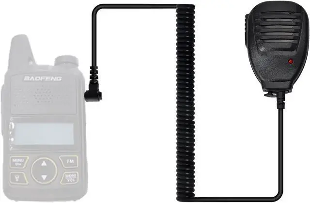 Alt view image 2 of 6 - Handheld Speaker Mic Shoulder Microphone for BaoFeng UV-3R BF-T1 Walkie Talkie Accessories