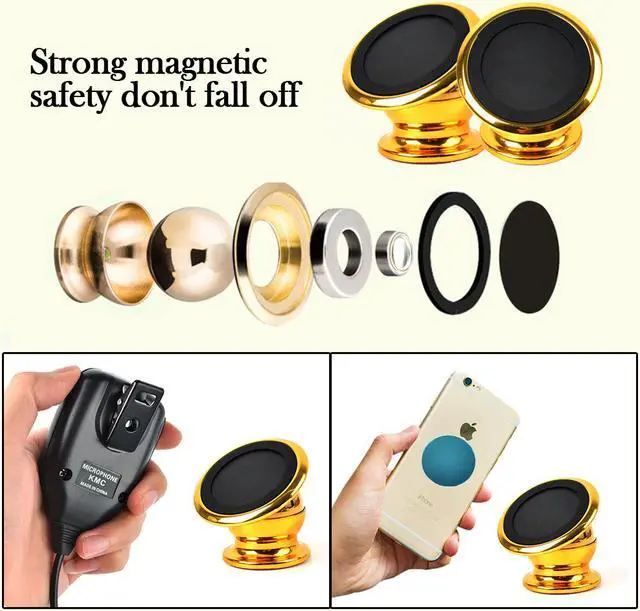Alt view image 6 of 7 - Magnetic Car Phone Holder For iPhone 12 11 X Samsung Magnet Mount Car Holder Phone in Car Cell Mobile Phone Holder