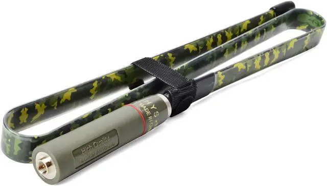 Alt view image 4 of 6 - CS Tactical Ham Radio Antenna SMA-Male Dual Band VHF UHF Foldable Camouflage Antenna for Yaesu Vertex TYT Radio Walkie Talkie