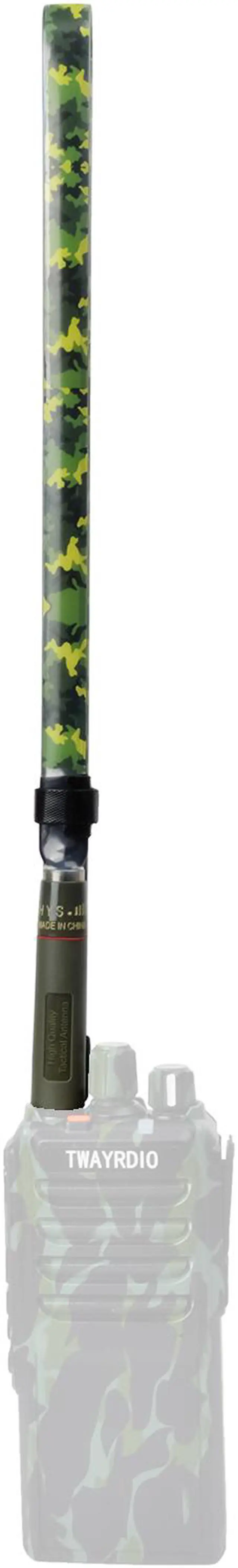 Alt view image 5 of 7 - Walkie Talkie Foldable CS Tactical Antenna SMA-Female Dual Band Camouflage Antenna for Baofeng UV-5R UV82 Ham Radio Accessories