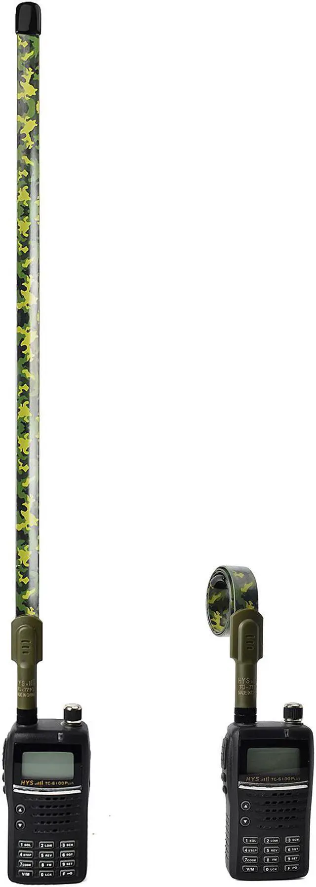 Alt view image 2 of 6 - HYS Tactical Antenna SMA-Male Dual Band VHF UHF 144/430Mhz Foldable Camouflage Antenna for Yaesu VX-177 VX-170 VX-7R VX-6R FT-60R 2 Way Radio Walkie Talkie