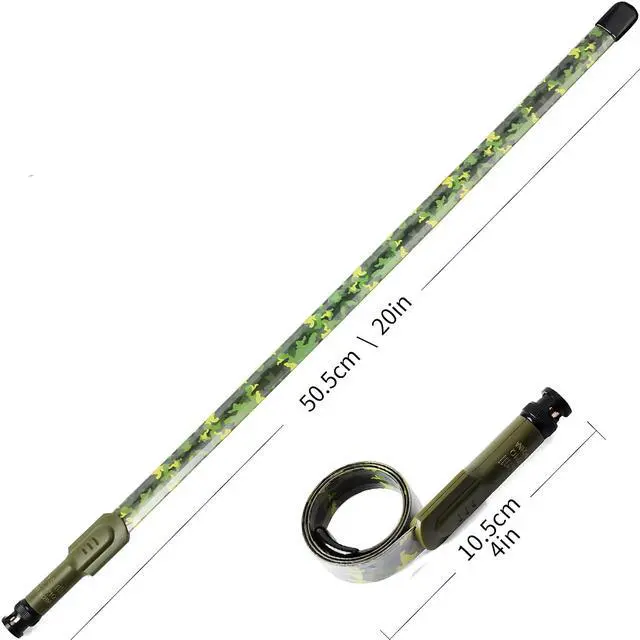 Alt view image 4 of 7 - HYS CS Tactical Antenna BNC Dual Band 144/430Mhz 2m/70cm Foldable Camouflage Antenna for Kenwood TK300 TK320 ICOM IC-W32 IC-V80 Yaesu Vertex Two Way Radio