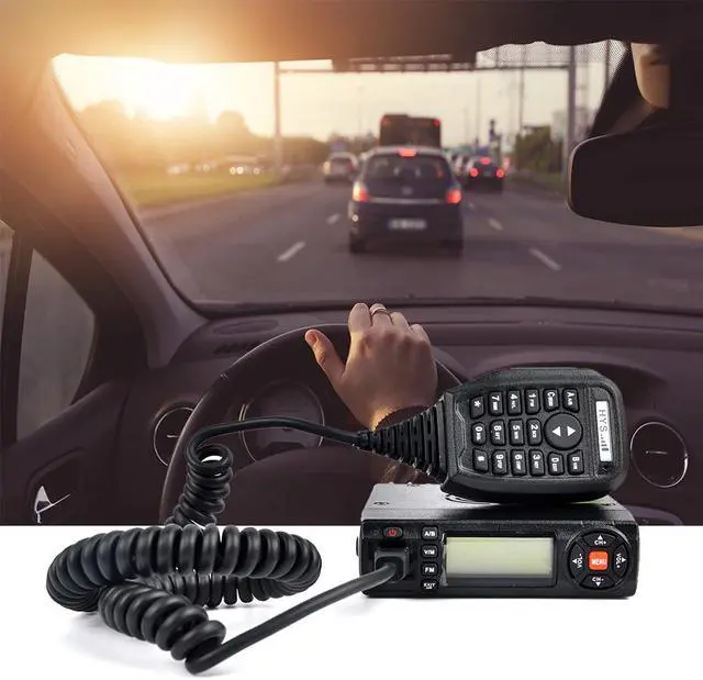 Alt view image 5 of 6 - HYS  15W Car Mobile Radio Dual Band VHF/UHF FM Transceiver 136-174/400-490MHz Amateur Car Radio