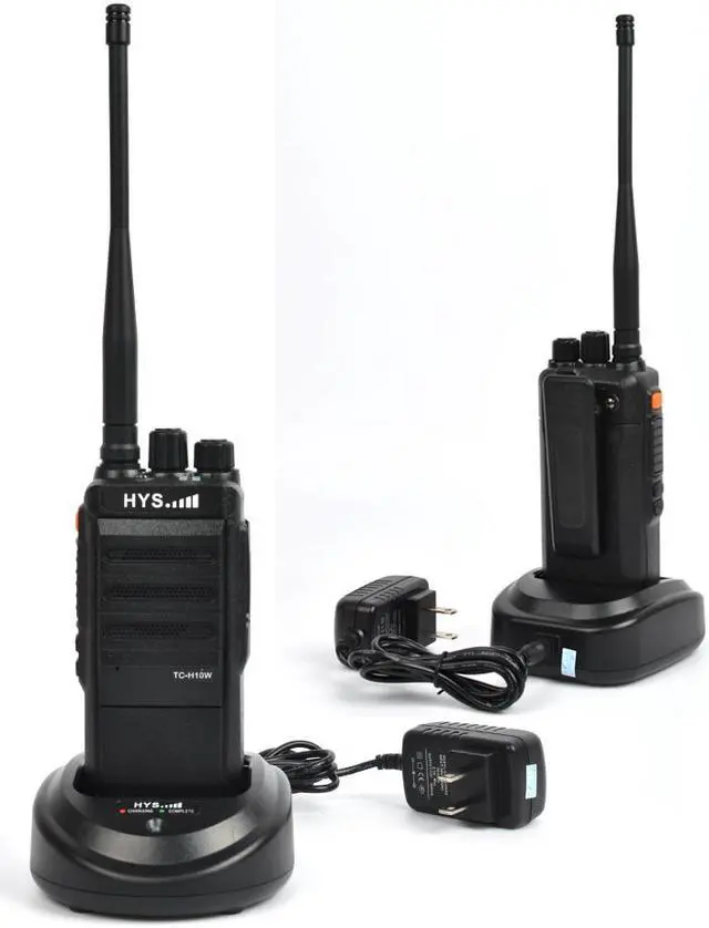 Main image of HYS 10W Walkie Talkies Rechargeable Long Range Two-Way Radios UHF 400-480Mhz Handheld Transceiver  with programming cable(2 Packs)