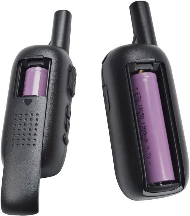 Alt view image 2 of 6 - HYS Portable Mini Walkie Talkies Rechargeable 16 Channels Long Range 400-470Mhz UHF Two Way Radios (Pack of 2)