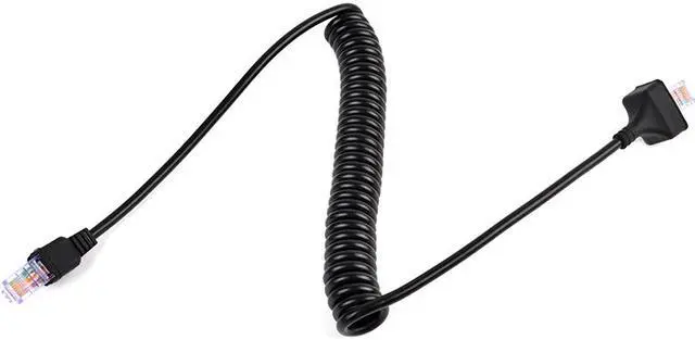 Alt view image 3 of 6 - RJ-45 8 Pin to 8 Pin Replacement Microphone Cable Mic Cord for Kenwood Mobile Radio KMC-30 KMC-32 KMC-35 TK-7100 TK-760 TK-768 TK-780G M-261A TM-271A