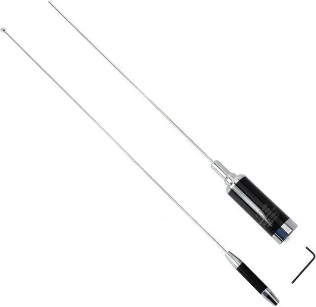 Alt view image 3 of 7 - HYS NMO Dual Band 2Meter 70CM 3dBi 100W 37inch Antenna with NMO Mount RG58 Cable with UHF-Male Connector and L Shape Fender for Mobile Radio Transceiver