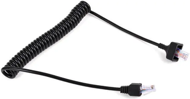 Alt view image 6 of 6 - RJ-45 8 Pin to 8 Pin Replacement Microphone Cable Mic Cord for Kenwood Mobile Radio KMC-30 KMC-32 KMC-35 TK-7100 TK-760 TK-768 TK-780G M-261A TM-271A