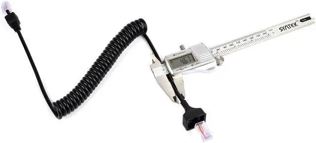 Alt view image 4 of 6 - RJ-45 8 Pin to 8 Pin Replacement Microphone Cable Mic Cord for Kenwood Mobile Radio KMC-30 KMC-32 KMC-35 TK-7100 TK-760 TK-768 TK-780G M-261A TM-271A