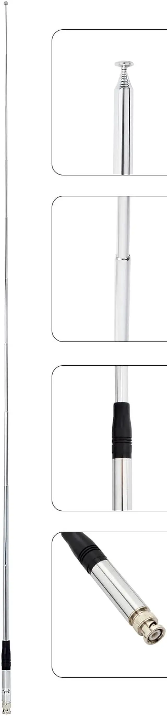 Alt view image 4 of 7 - HYS CB Antenna 27Mhz BNC Telescopic Antenna for Cobra HH50WXST HH50 MRHH350FLT C75WXST Midland Alan42 75-822 75-785 MHS75 Uniden BC75XLT PRO401HH BC125AT CB Handheld/Portable Radio …