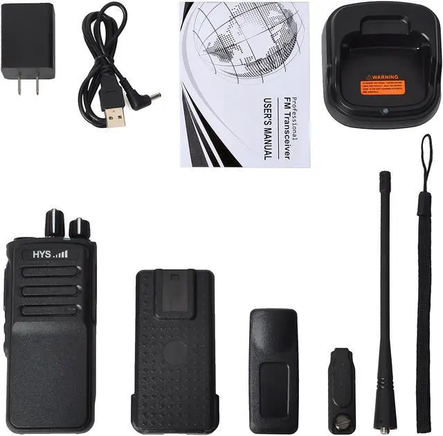 Alt view image 5 of 7 - HYS Walkie Talkie  Rechargeable  Long Range Ham Radio with 2200mAh Battery Two Way Radio for Biking Hiking Camping