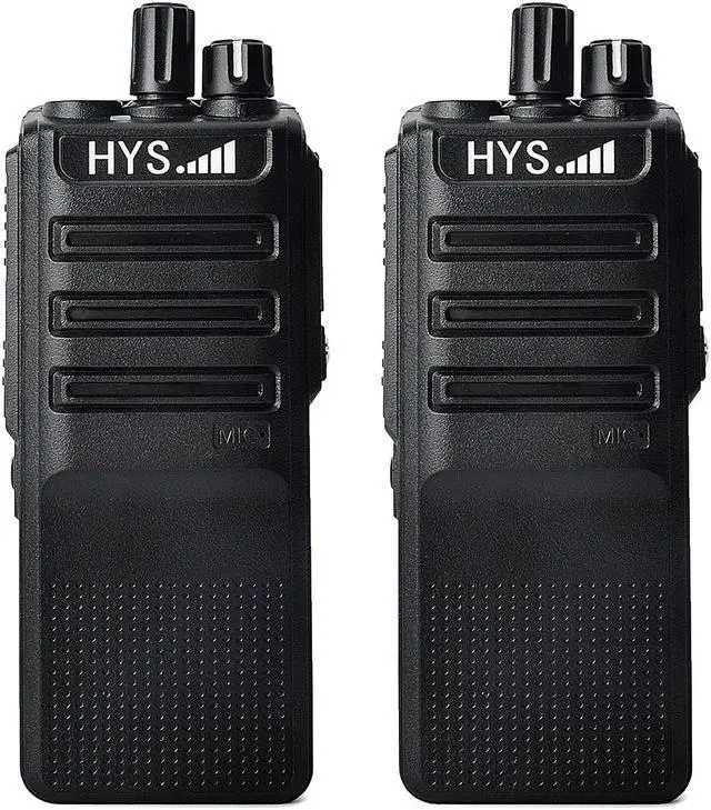 Main image of HYS Walkie Talkie Long Range Rechargeable  UHF 400 - 470 MHz Two Way Radio for Business Office School Church Restaurant Retail(2Packs)