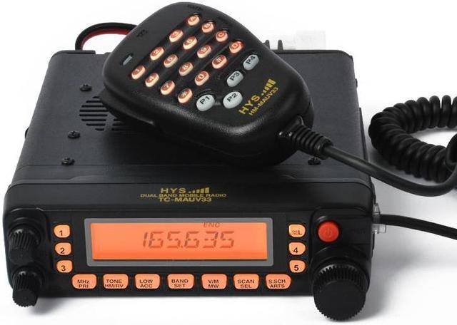 HYS TC-MAUV33 Mobile Radio FM transceiver Dual-Band Amateur Ham Radio 50W/45W  Remove panel VHF/UHF Transceiver