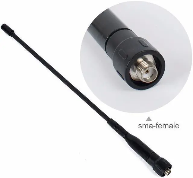 Main image of HYS TC-778BE Extension Tube SMA-Female Antenna Dual Band Flexible Whip Antenna Baofeng UV5R/888S Two Way Radio Antenna