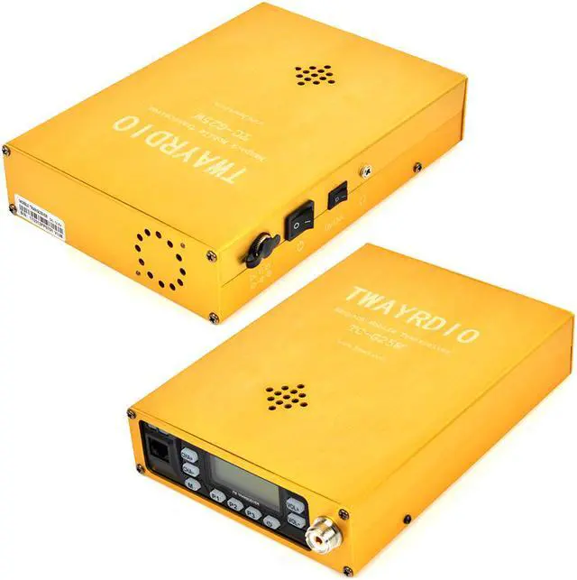Alt view image 4 of 7 - HYS TC-B25W Mobile Radio Station VHF UHF Portable Vehicle Radio Mobile Transceiver Amateur Ham golden Radio With Dual PTT Function