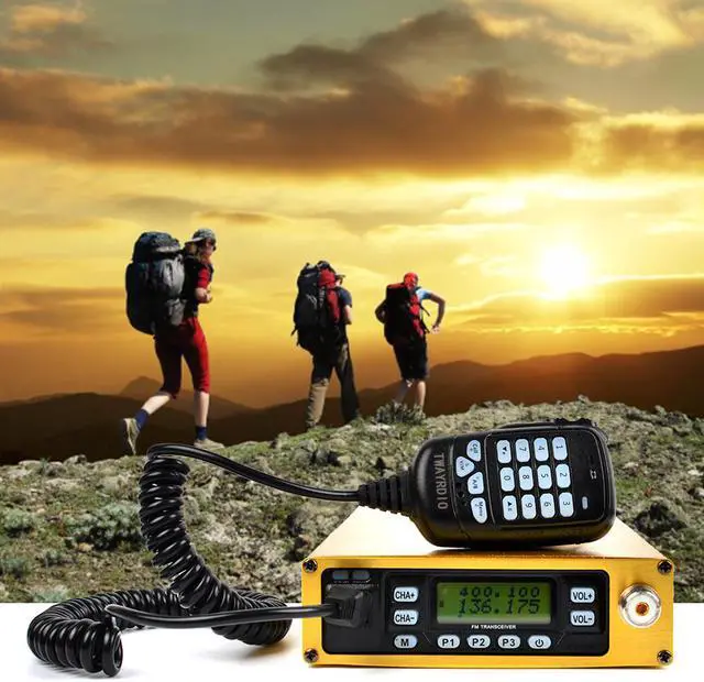 Alt view image 2 of 7 - HYS TC-B25W Mobile Radio Station VHF UHF Portable Vehicle Radio Mobile Transceiver Amateur Ham golden Radio With Dual PTT Function