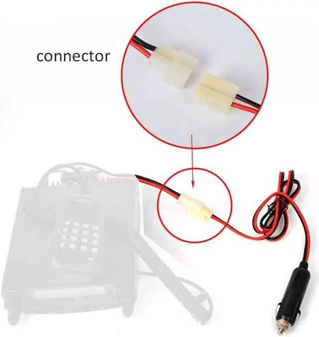 Alt view image 4 of 4 - HYS 12V DC Power Cord Cable Cigarette lighter Car Radio Charging Line Power Cable For Icom Yaesu FT-1802 FT-1807 FT-8800 Transceiver