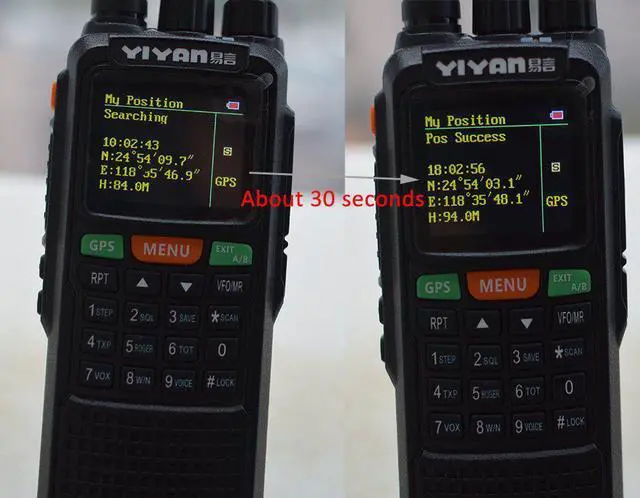Alt view image 4 of 7 - HYS 10W GPS Handheld Ham Radio 136-174Mhz&400-520 Mhz Long Distance Walkie Talkie 7.4V 4500Mah Transceiver