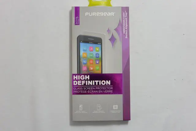 Alt view image 8 of 9 - PureGear 0.45mm Tempered Glass Screen Protector Samsung Galaxy S7 High Def